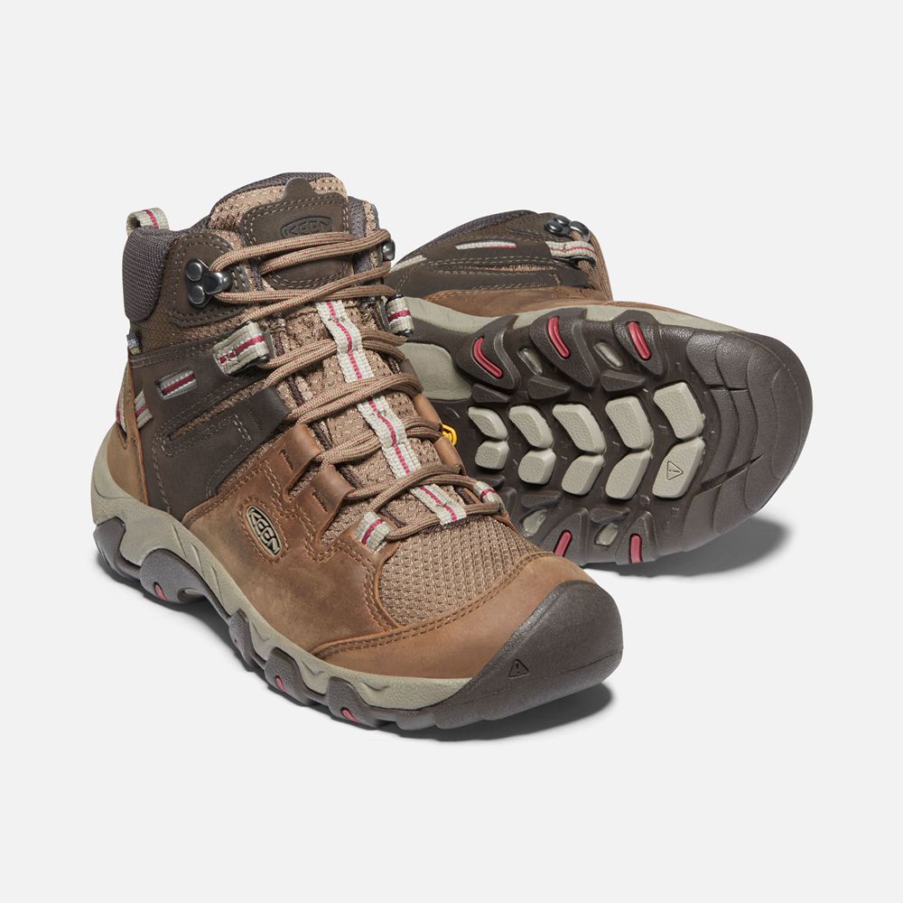 Keen Laarzen Dames Bruin - Steens Leern Waterproof - 63504-MTLY